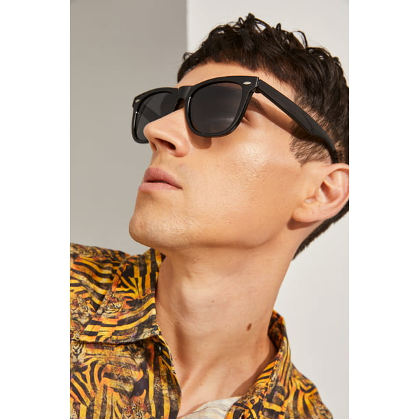 Black Matte Frame Polarized Sunglasses Menwomen Outdoor 
